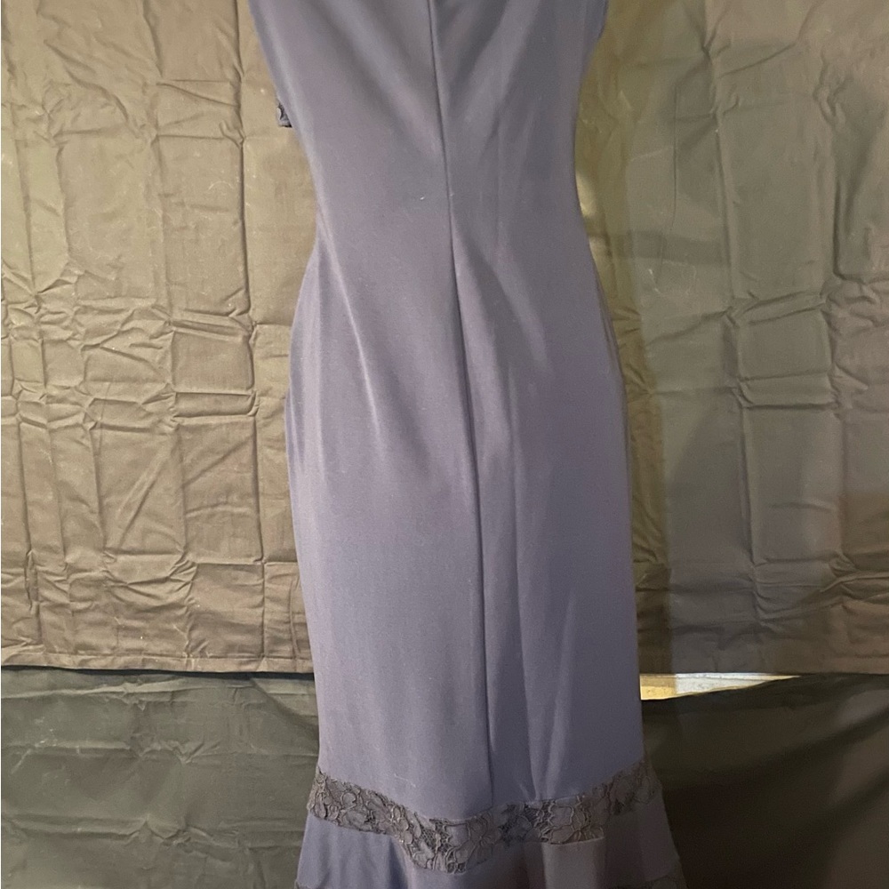 Ralph Lauren 10 Claudinah Navy Blue Lace Off Shoulder Mermaid Evening Dress Gown - Picture 7 of 11